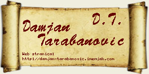 Damjan Tarabanović vizit kartica